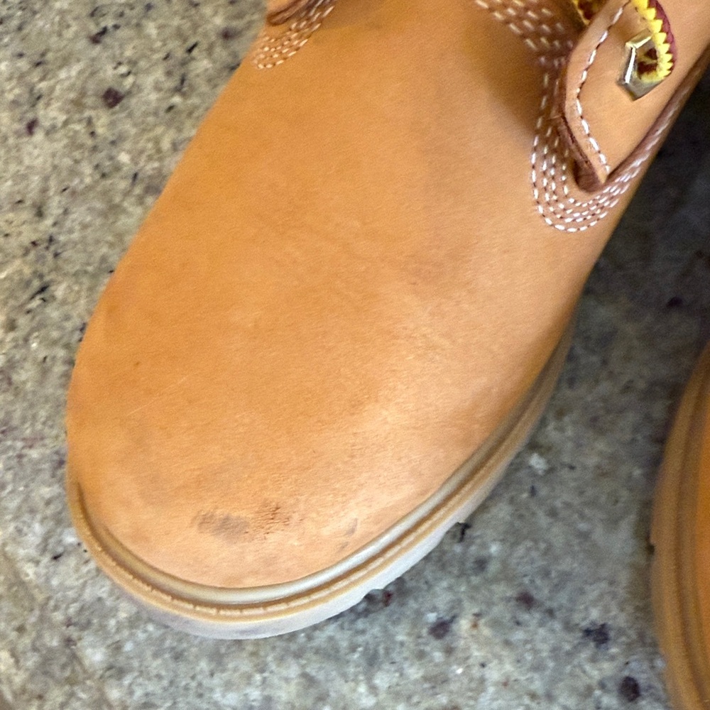 Timberland Woman’s Wheat Nubuck Work Boots - Honey Tan - Picture 5 of 6